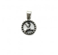 PE001347 Genuine sterling silver pendant charm solid hallmarked 925 zodiac sign Virgo